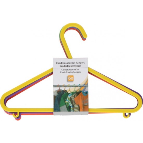 Kinder kledinghangers 6 stuks