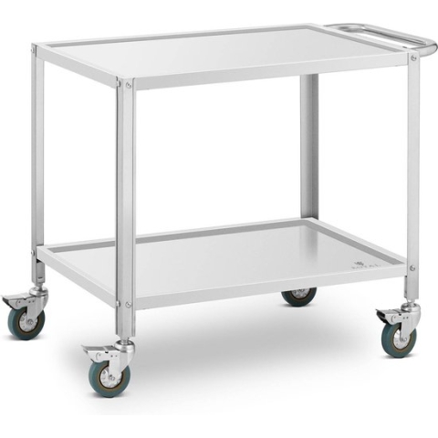 Royal Catering Serveerwagen - 2 planken - 80 x 57 x 3,5 cm - 53 cm tussenruimte - 100 kg - Royal Catering