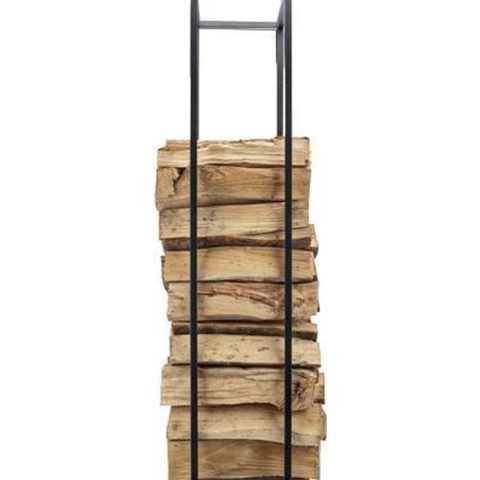 Cosy @ Home Houtrek Woodblocks Zwart - 33x33x(H)115cm - Vierkant Metaal
