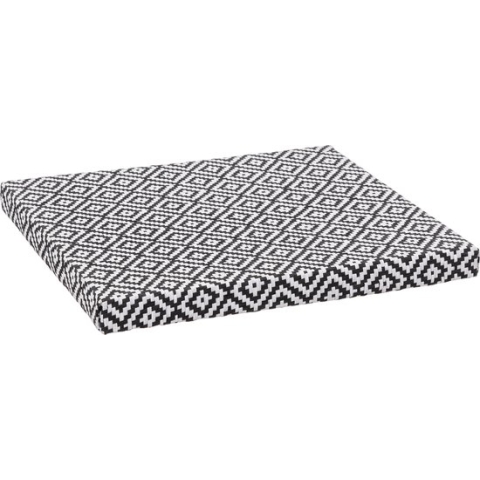 5Five Opbergmand/kastmand - karton/kunststof - 29 liter - zwart/wit - 31 x 31 x 31 cm