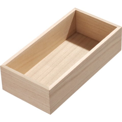 Lade Organizer, 25.4 x 12.7 x 6.3 cm, Paulownia Hout - iDesign | Eco Wood