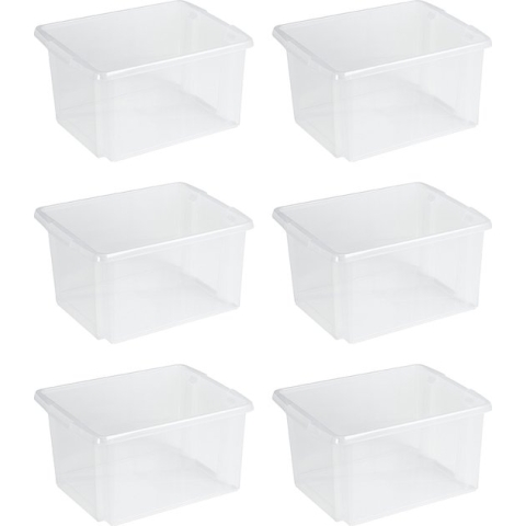 Sunware - Nesta opbergbox 32L tranparant - Set van 6