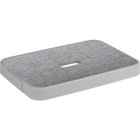 Sunware - Sigma home deksel stof grijs - opbergbox 9L, 13L, 18L en 25L - 34,2 x 24,2 x 3,4 cm
