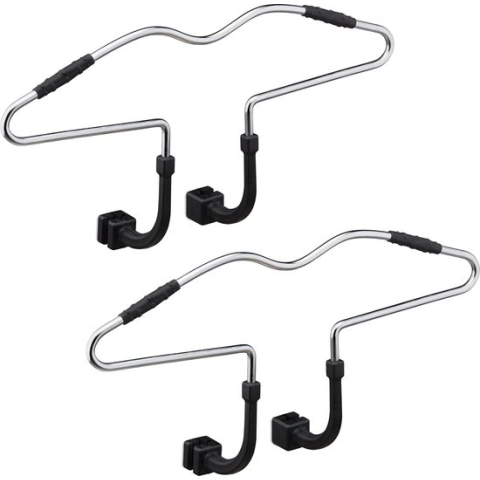 Relaxdays kledinghanger auto hoofdsteun - set van 2 - auto kleerhanger - autostoel hanger