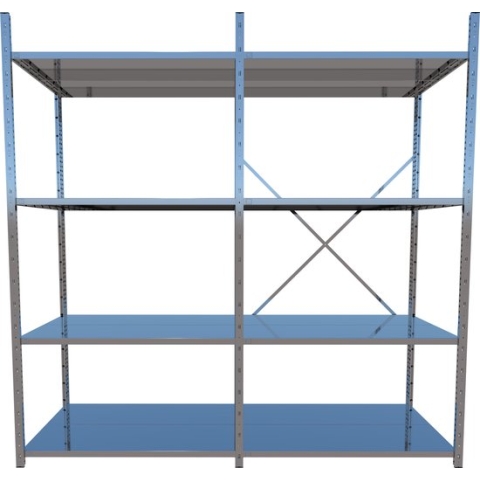 Errex Professionele Stellingkast metaal 200x60x204cm (hxdxb)