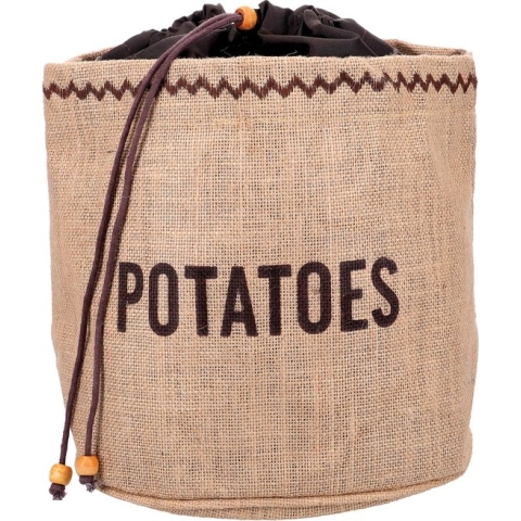 Kitchencraft Opbergtas Aardappels 20 X 21 Cm Jute Bruin