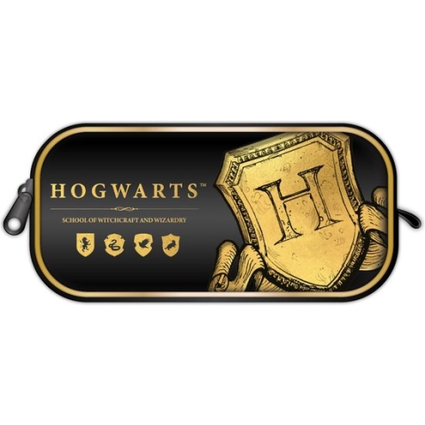 Harry Potter - Hogwarts Schild - Rechthoekige Etui - Zwart