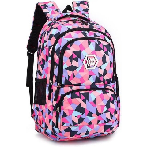 Rugzak - Rugzak Kind abstract - Rugtas - zwart - Back to School Backpack