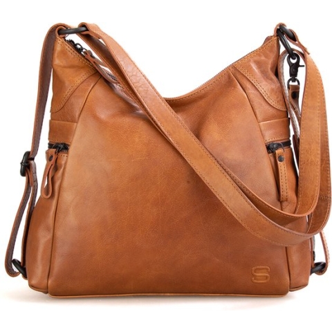 Rugzak / schoudertas / crossbody - Tan