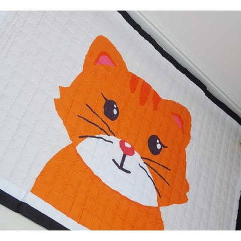 Speelkleed schattig katje 150 x 100 - LiefBoefje - Speelmat - Groot Speelkleed - Speelkleed baby - Speeltapijt - vloerkleed baby - Babymat XL - 100+ Liefboefje speelkleed designs