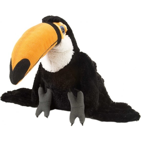 Wild Republic Knuffel Toekan Junior 30 Cm Pluche Zwart/geel/wit