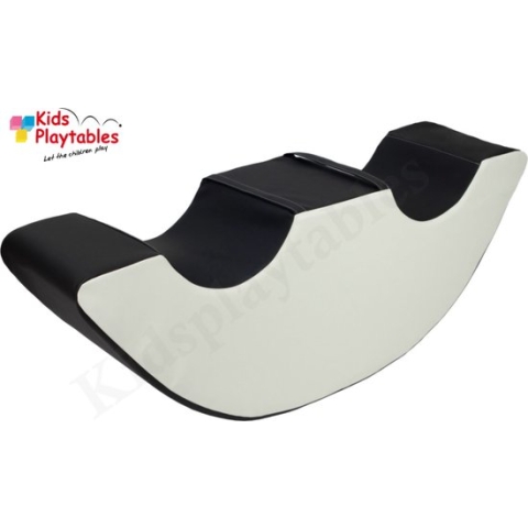 Soft Play Foam Schommelwip Duo zwart-wit | rocker | wipwap | foamblokken | bouwblokken | Soft play speelgoed | schuimblokken