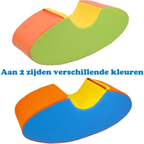 Soft Play Foam Schommelwip multicolor | rocker | wipwap | foamblokken | bouwblokken | Soft play speelgoed | schuimblokken