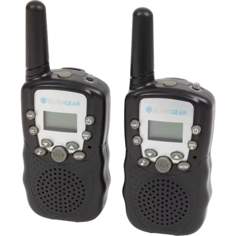 Silvergear walkie-talkie-set - Blijf met elkaar verbonden met de walkie-talkies van Silvergear. Je hebt tot wel 3 km bereik in open terrein.