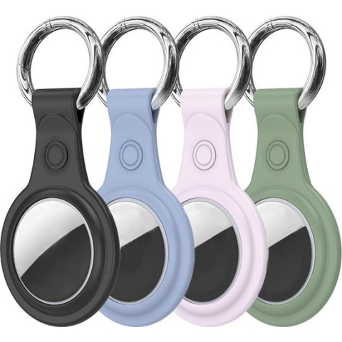 DUX DUCIS sleutelhanger Silicon 4 Pack siliconen hoesje voor AirTag - multi colour