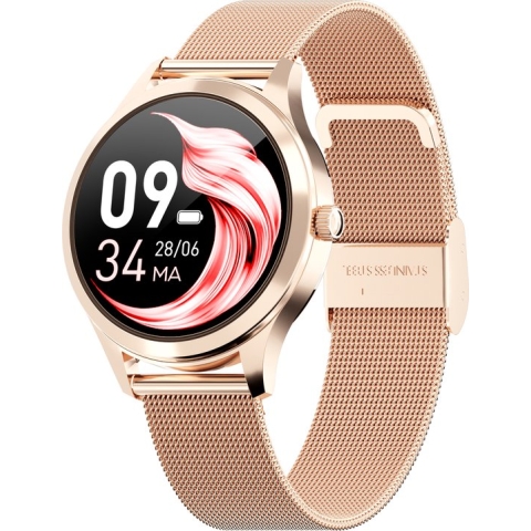Actyve Smartwatch Dames Rosé Goud - Apple & Android - Full Touchscreen