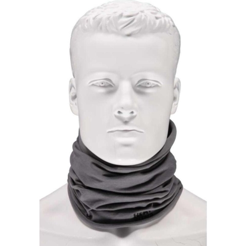 Grijze thermo fleece sjaal/shawl voor volwassenen - Multifunctionele morf sjaal - Warme gezichtsbedekker/windvanger - Nekwarmers