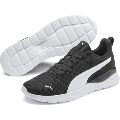 PUMA Anzarun Lite Unisex Sneakers - Black/White - Maat 45