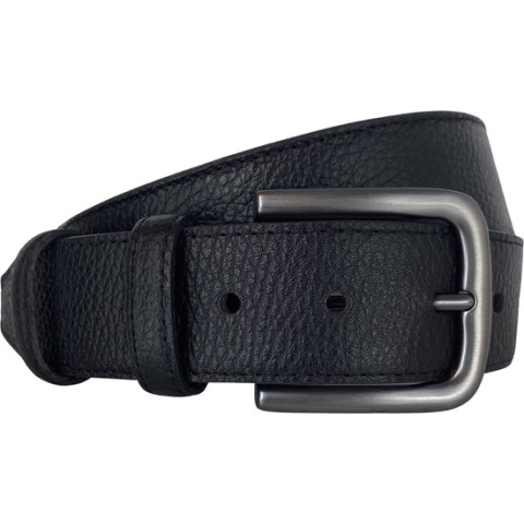 Riem Zwart - Geldriem - Moneybelt - 4 cm - Leer - Zwart - 135 cm - Taille maat 115 cm