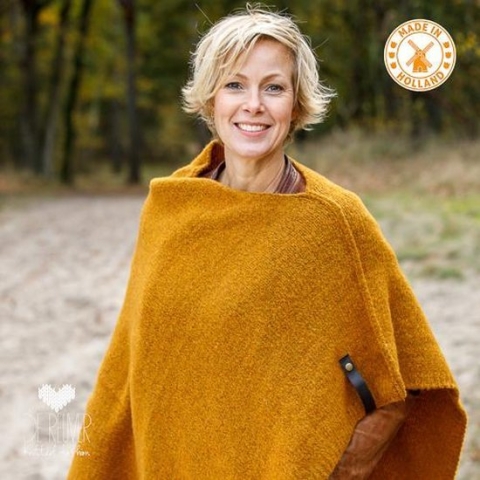 De Reuver Knitted Fashion PONCHO 100% NEDERLANDS (533)