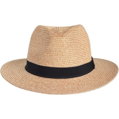 UV-werende Panama Hoed Dames & Heren - Pana-Mate Fedora Zonnehoed - Maat: 58cm verstelbaar - Kleur: Natural