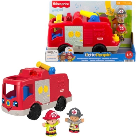 Fisher-Price Little People Grote Brandweerauto - Speelset