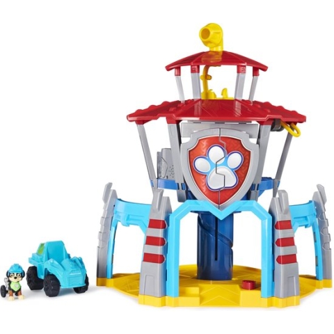 PAW Patrol Dino Rescue - Hoofdkwartier-speelset met geluiden en Rex-figuur en -voertuig