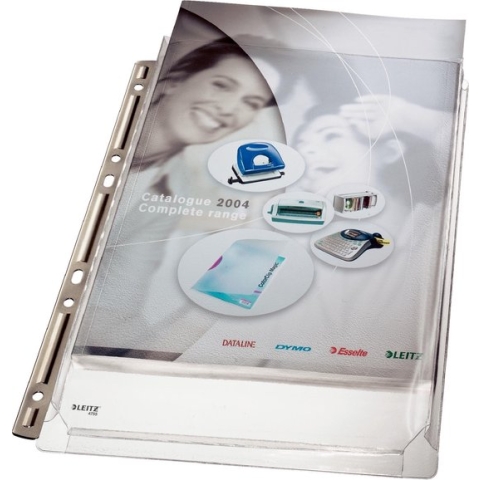 Showtas Leitz 4755 4-gaats PVC 0.17mm glad met expansievouw - 10 stuks