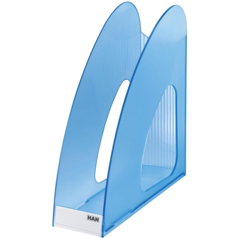 Tijdschriftencass. HAN Twin - C4 translucent blauw
