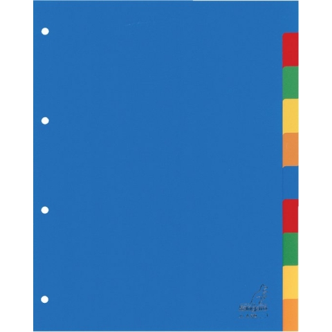 Kangaro tabblad - A4 - blanco - PP 120 micron - 4-gaats - 10-delig - A410