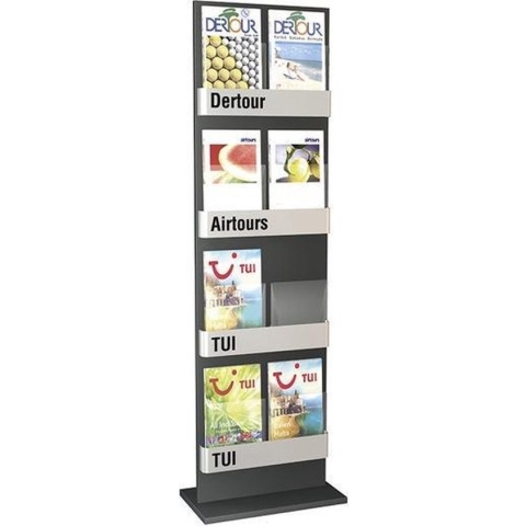 Folderhouder Info staande vloer folderrek dubbel