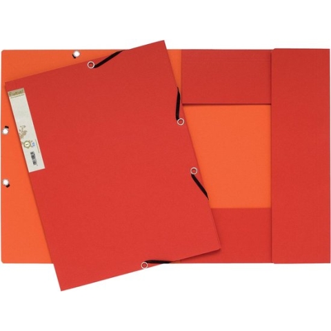 Elastomap Exacompta Forever A4 3 kleppen 380gr rood - 25 stuks