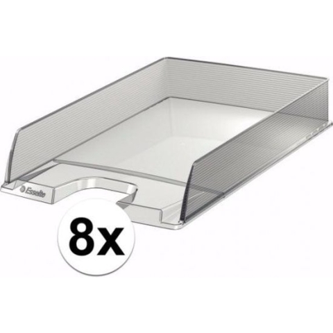 8 stuks brievenbakjes transparant A4 formaat - postbakjes