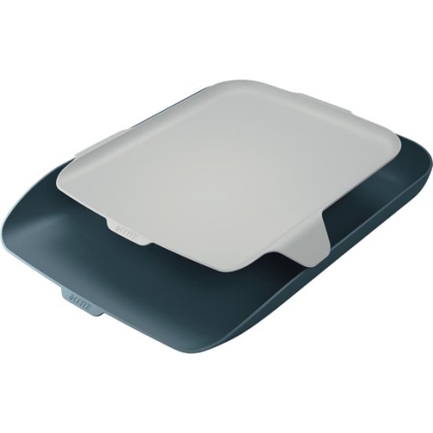 Brievenbak Leitz Cosy met desk organiser grijs - 4 stuks