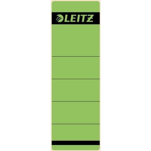 Rugetiket Leitz breed/kort 62x192mm zelfklevend groen - 100 stuks