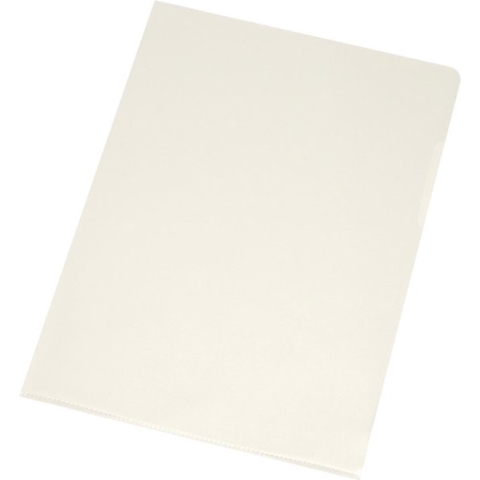 Q-CONNECT L-map, glashelder, 120 micron, pak van 100 stuks