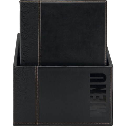 Menukaarten box Trendy Zwart - set van 20 menumappen