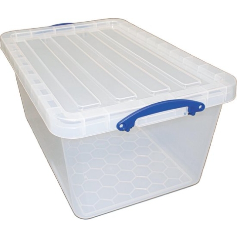 Really Useful Box opbergdoos 61 l, nestbaar, transparant 3 stuks