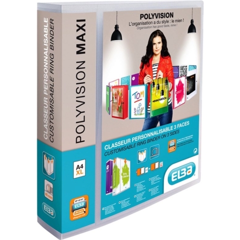 Elba personaliseerbare ringmap Polyvision Maxi rug van 6 cm