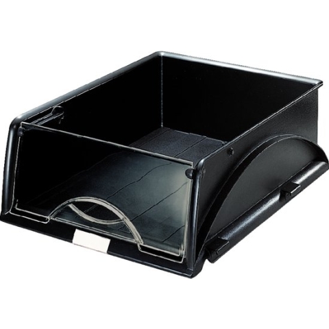 Sorteerbak Leitz 5231 Sorty met klep zwart - 4 stuks