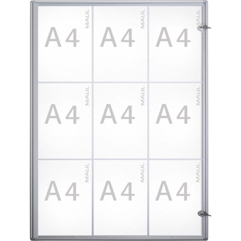 Vitrine MAUL extraslim, formaat 9 x A4
