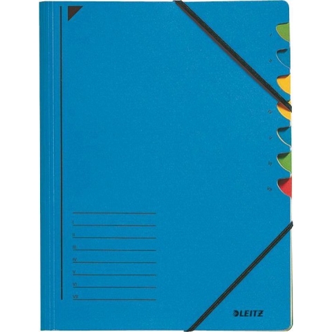 Sorteermap Leitz 7-Vaks Blauw