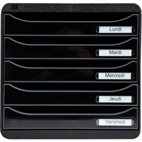 Exacompta ladenblok Big-Box Plus zwart glossy