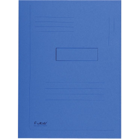Dossiermap exacompta forever 290 gr 2 kleppen blauw