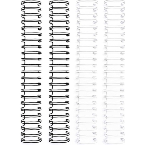We R Makers cinch wires - 1" 4 pk black & white