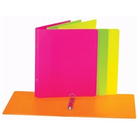 Ringmap A4 fluo geassorteerd per 24 stuks