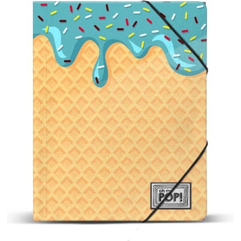Oh My Pop! Elastomap - A4 -Opbergmap - Ice cream
