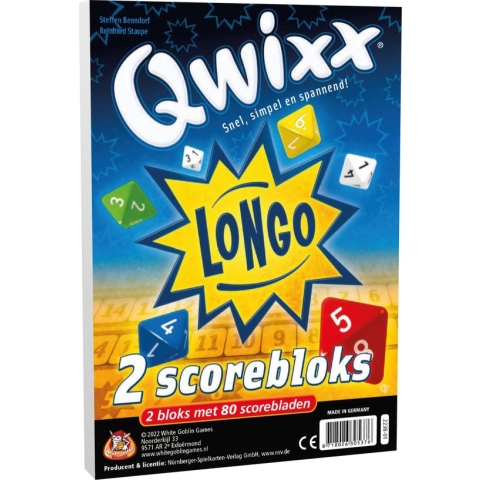 White Goblin Games Qwixx longo 2 scorebloks - Dobbelspel
