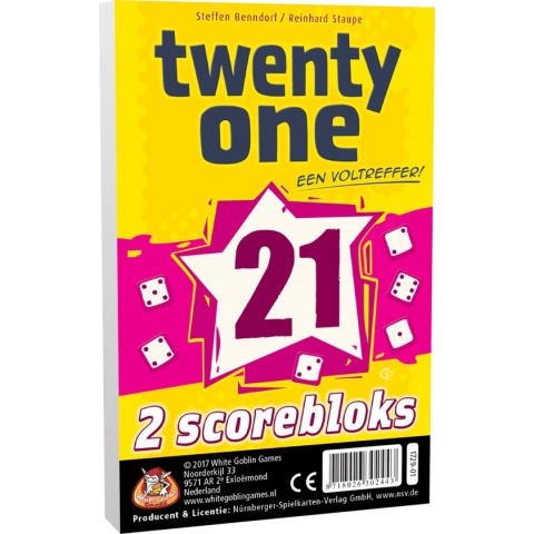 White Goblin Games Uitbreidingsset Twenty One (21) Scorebloks