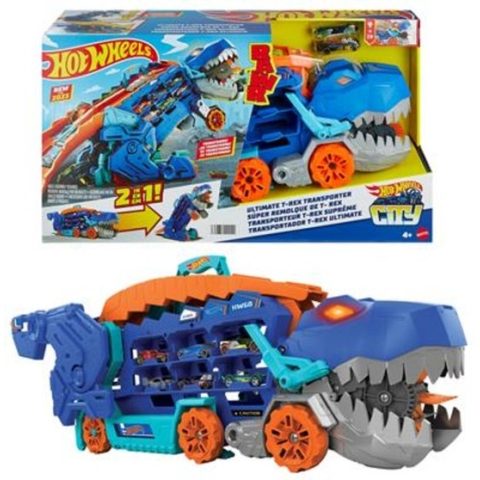 Hot Wheels - City Ultieme Dino Hauler Vrachtwagen - 1:64 - Speelgoedvoertuig